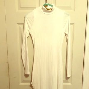 A formal back out white dress